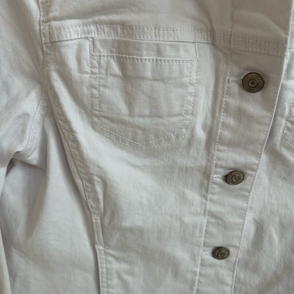 CLEO White Denim Jacket - Picture 3 of 5